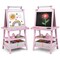 3-in-1 Kids Art Easel with Double-Sided Blackboard-Whiteboard and Paper Roll and Storage Shelves